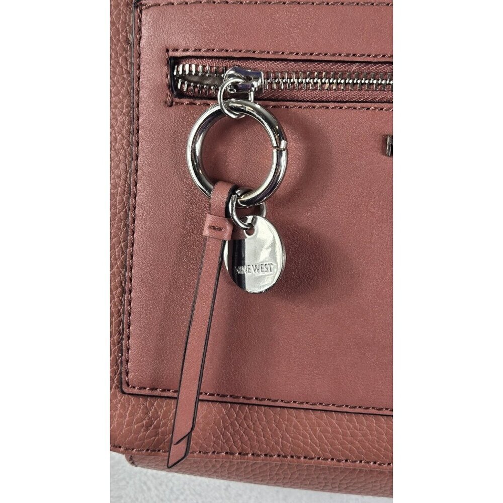 Nine West Crossbody Bag Faux Leather 10"x7.5" Shoulder Purse Adjustable Strap - Picture 4 of 9
